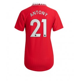 Damen Fußballbekleidung Manchester United Antony #21 Heimtrikot 2022-23 Kurzarm